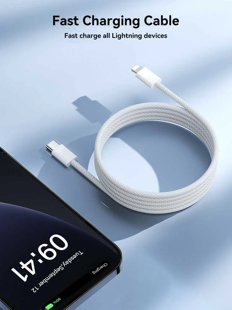 USB laidas Joyroom S-A45 USB-C iki Lightning 30W 1,2m baltas