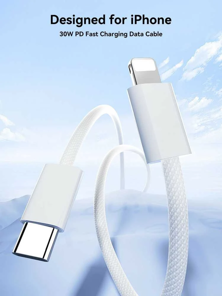 USB laidas Joyroom S-A45 USB-C iki Lightning 30W 1,2m baltas