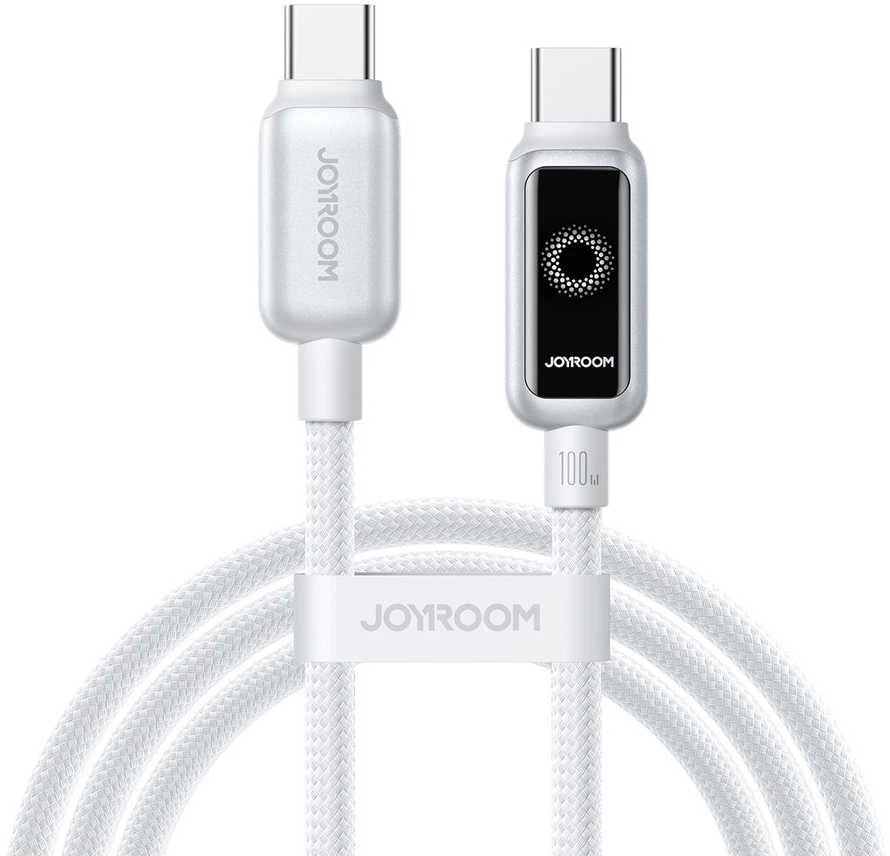 Joyroom S-A55 StarFlight 100W USB-C – USB-C laidas 1,2 m – Baltas