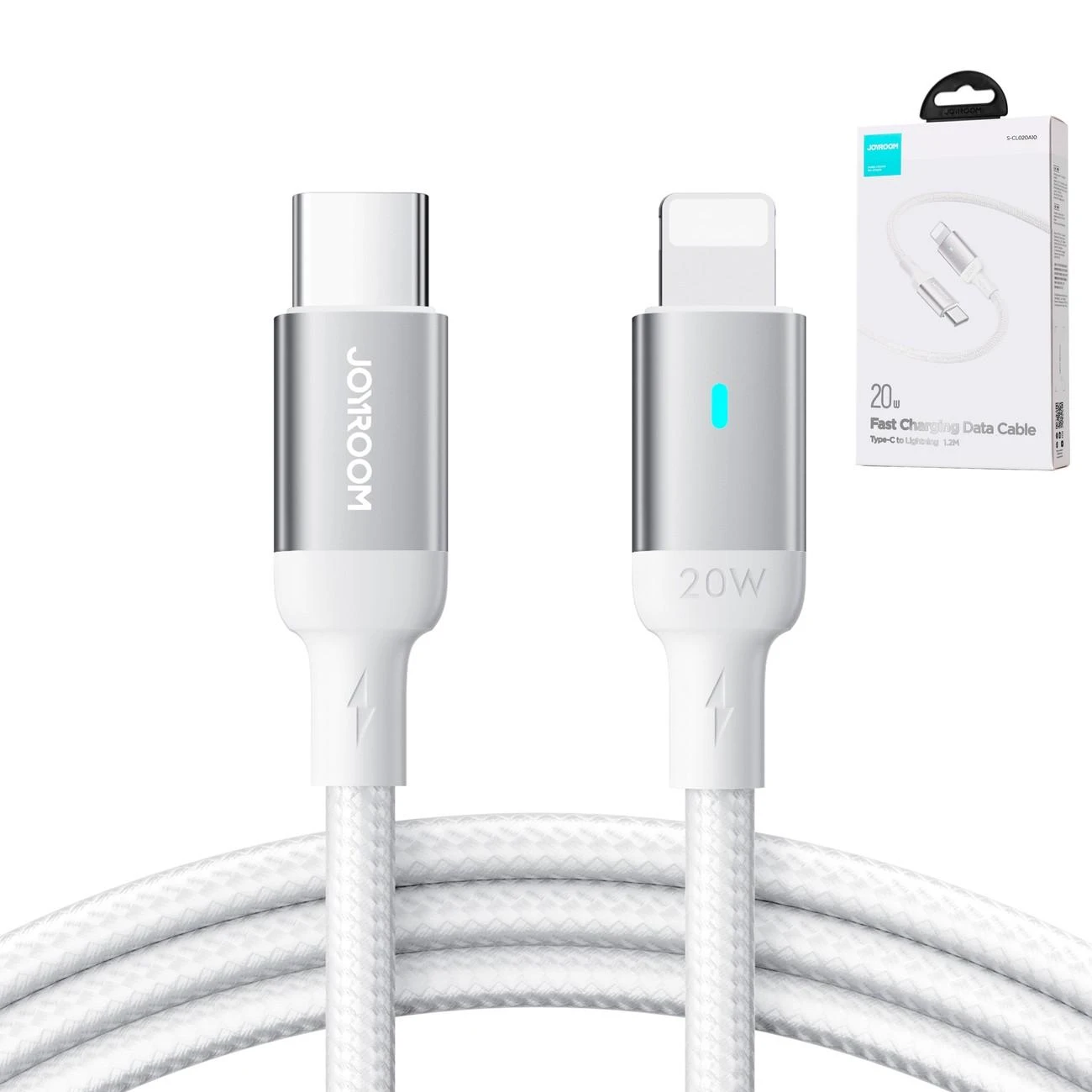 USB kabelis Joyroom S-CL020A10 Type-C iki Lightning 20W 1,2m baltas