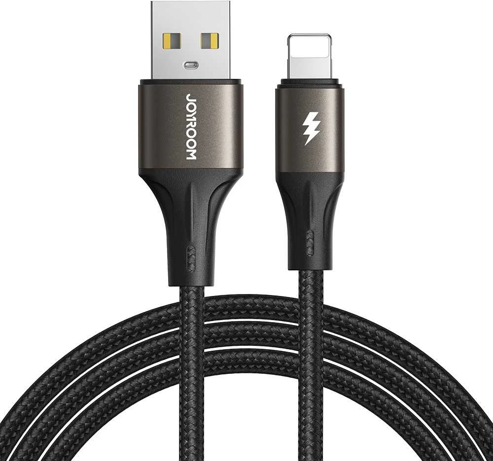 USB kabelis Joyroom SA25-AL3 USB to Lightning 3A 1.2m juodas