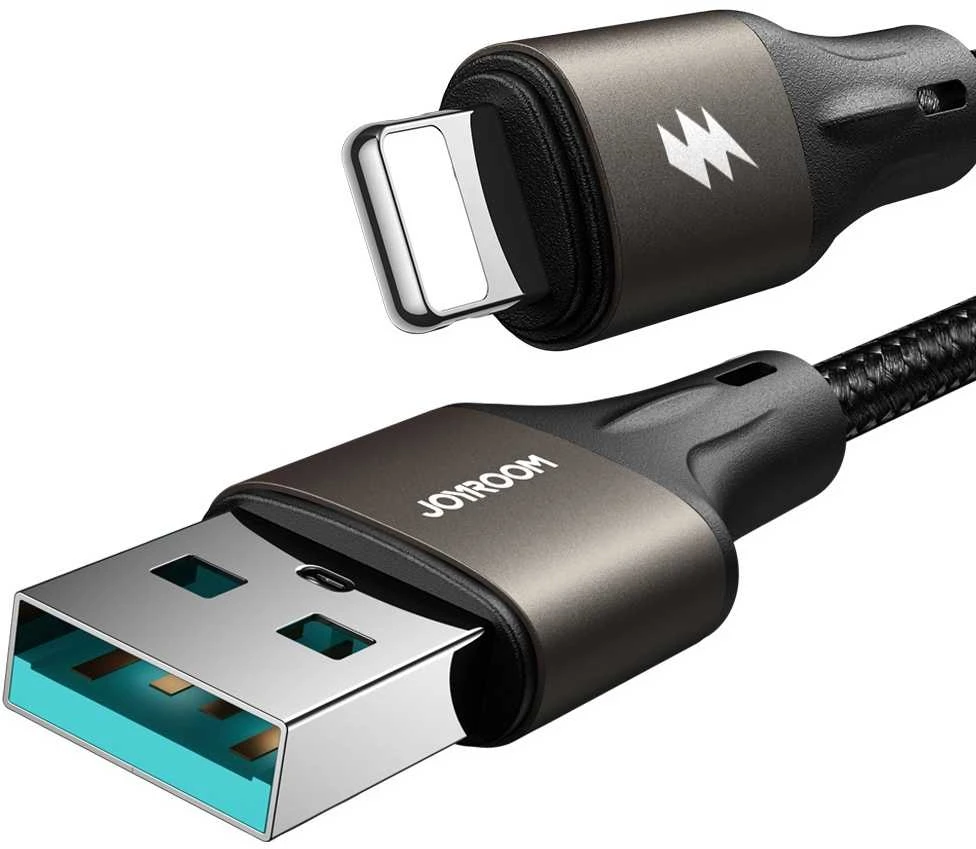USB kabelis Joyroom SA25-AL3 USB to Lightning 3A 1.2m juodas