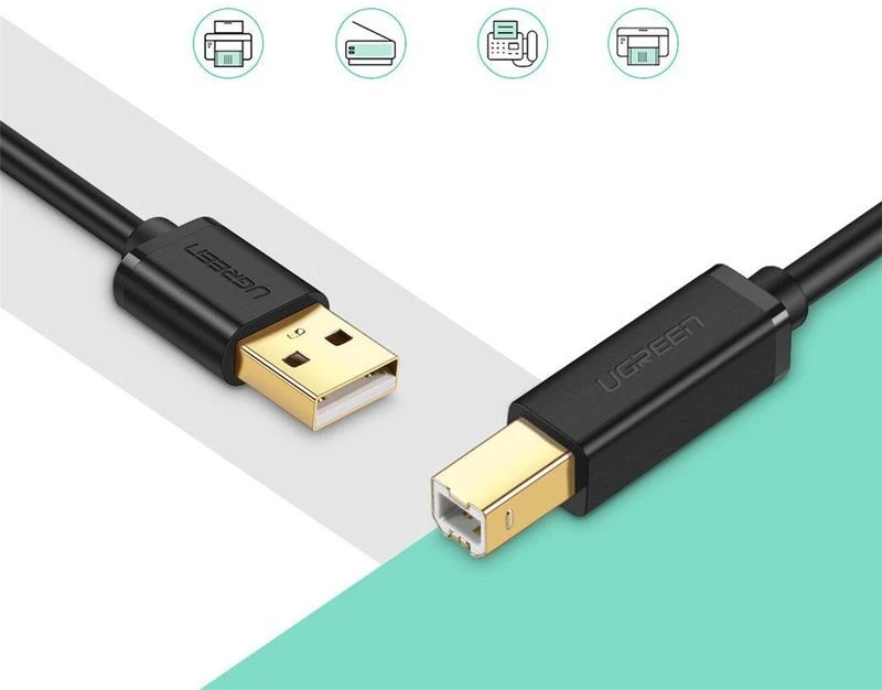Spausdintuvo laidas Ugreen US135 USB 2.0 AB, 3m