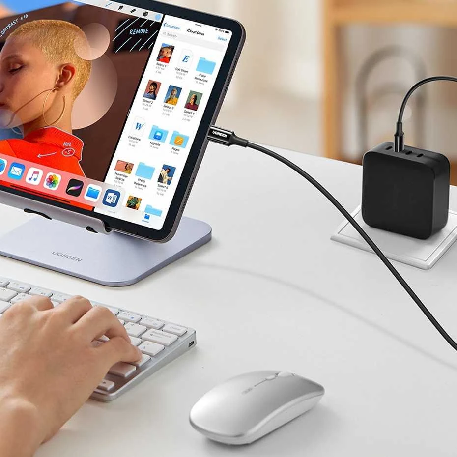 Laidas USB-C kištukas į USB-C kištukas 2.0 UGREEN US300, 2m (baltas)