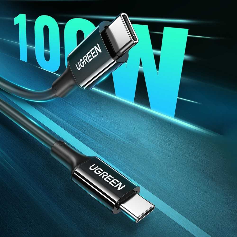 UGREEN US300 USB-C - USB-C laidas 100W 5A 1m
