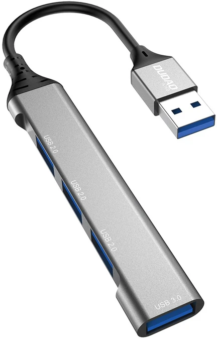 USB šakotuvas Dudao (A16B) USB to (1xUSB 3.0; 3xUSB 2.0) juodas