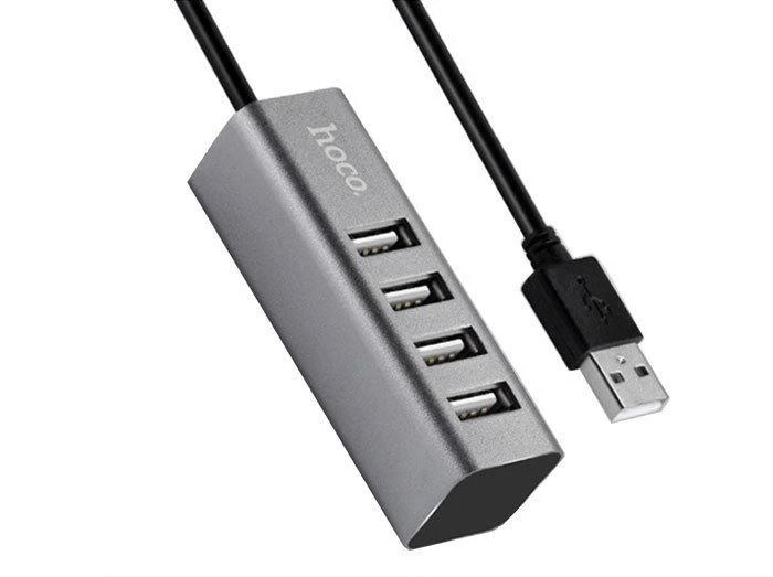 Hoco HB1 USB šakotuvas pilkas