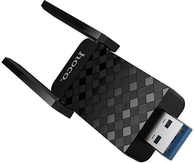 USB Wi-Fi adapteris Hoco HI34 Wi-Fi6 juodas