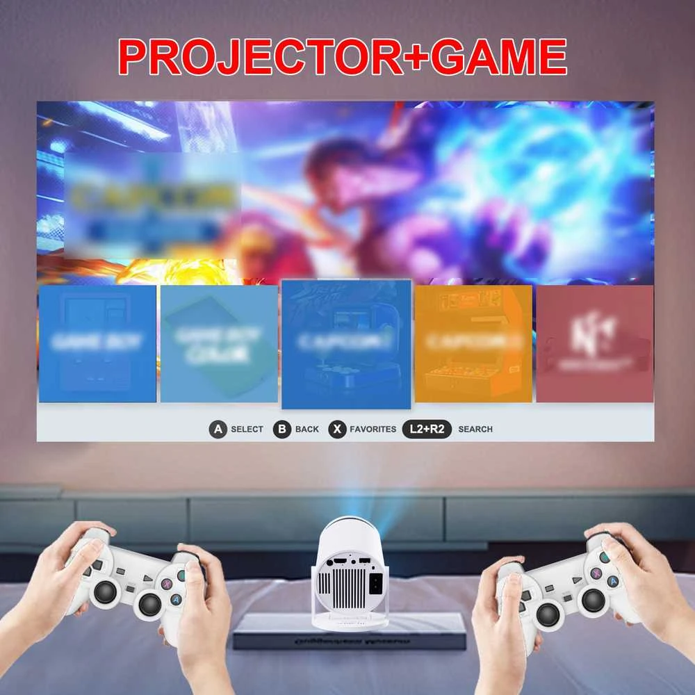 Žaidimų projektorius Reach G300 Pro+ Gaming baltas