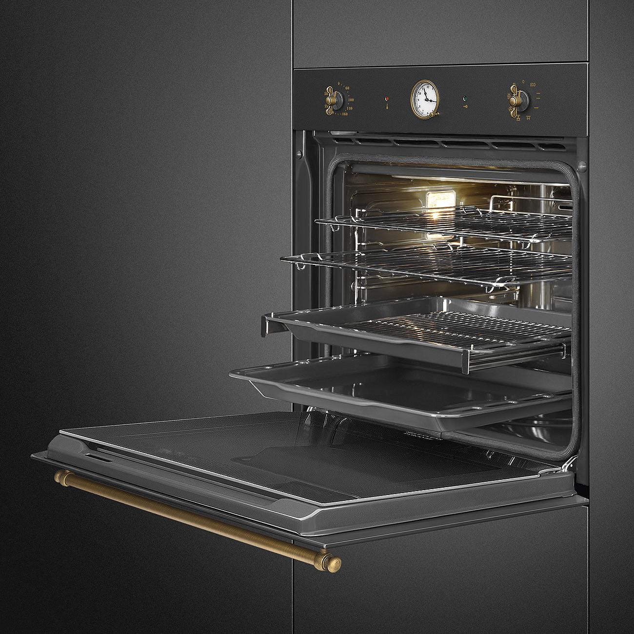 SMEG orkaitė su savaiminio išsivalymo funkcija (Pirolizė) SFP805AO |  Varle.lt