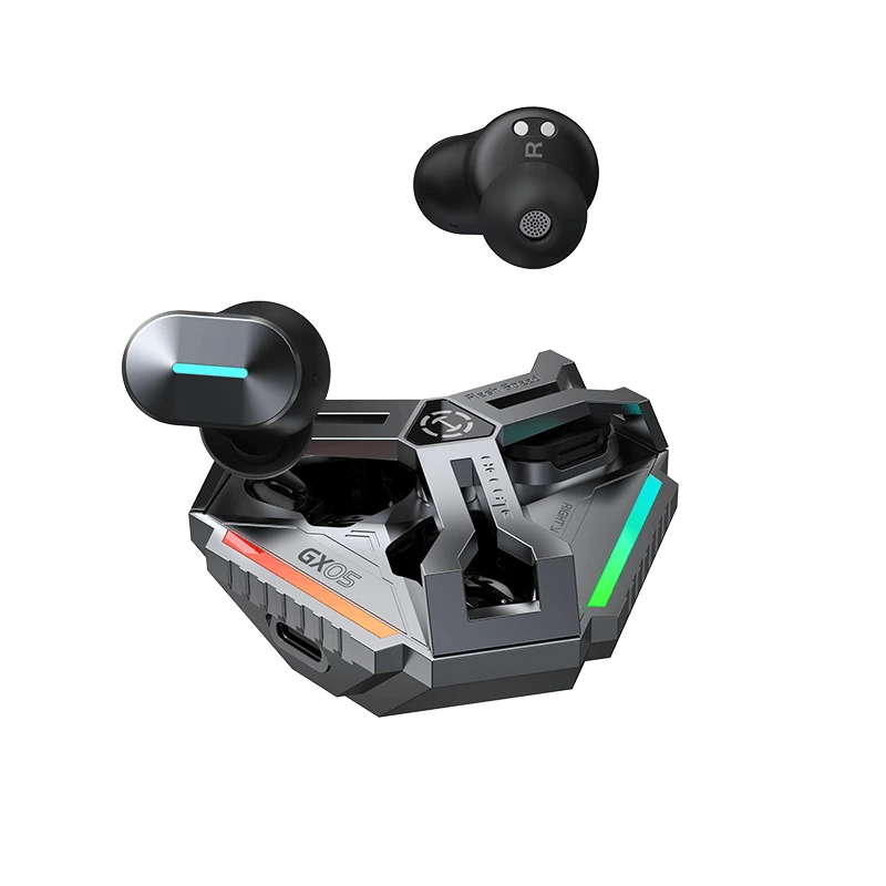 Edifier Hecate GX05 ausinės su futuristiniu įkrovimo dėklu