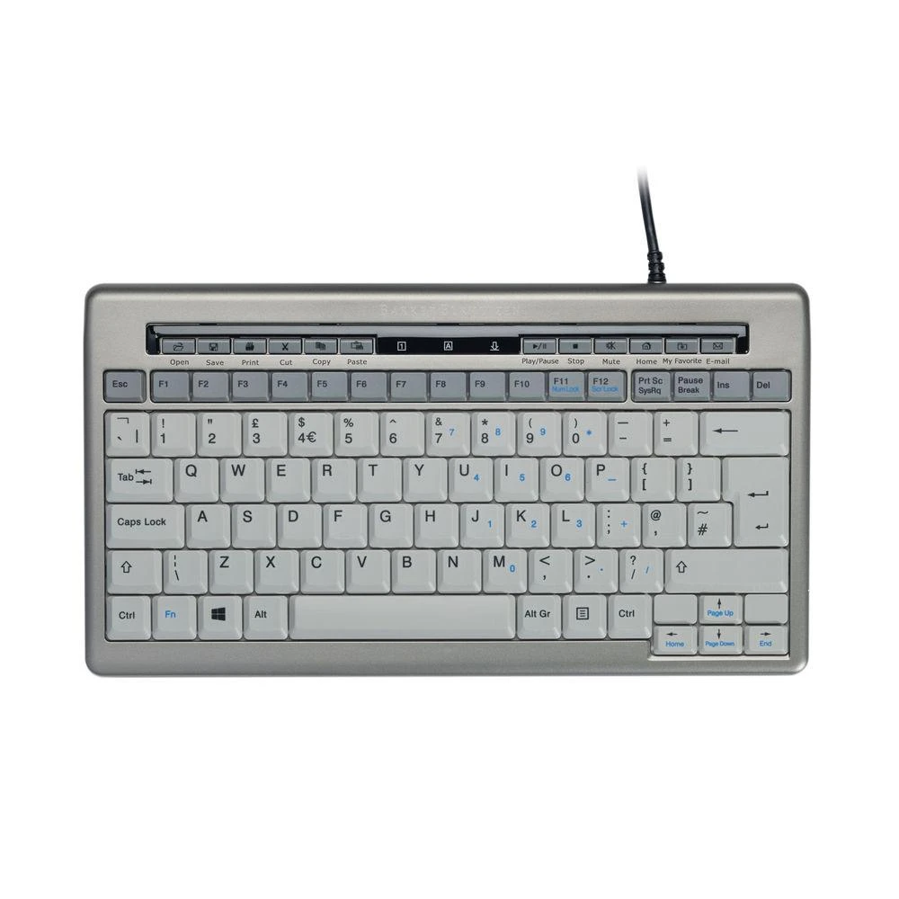 Bakker Elkhuizen Carruzzo BakkerElkhuizen S-board 840 klaviatūra Biuras USB QWERTY Anglų (JK) Šviesiai Žalia, Balta