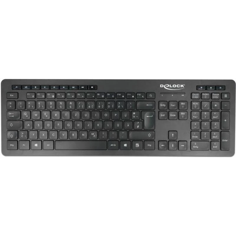 Klaviatūra Delock DELOCK USB klaviatūra 2,4 GHz belaidis juoda - cichy