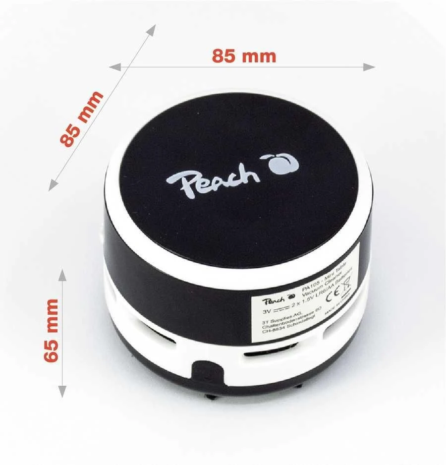 Dulkių siurblys Peach Mini Table Vacuum Cleaner PA105, juodas