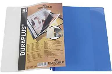 Aplankas dokumentams su įsegėle ir kišene DURABLE DURAPLUS