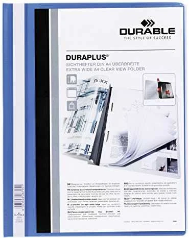 Aplankas dokumentams su įsegėle ir kišene DURABLE DURAPLUS