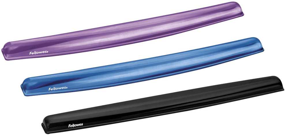 Fellowes Klaviatūra-riešo atrama Crystal Gel mėlyna