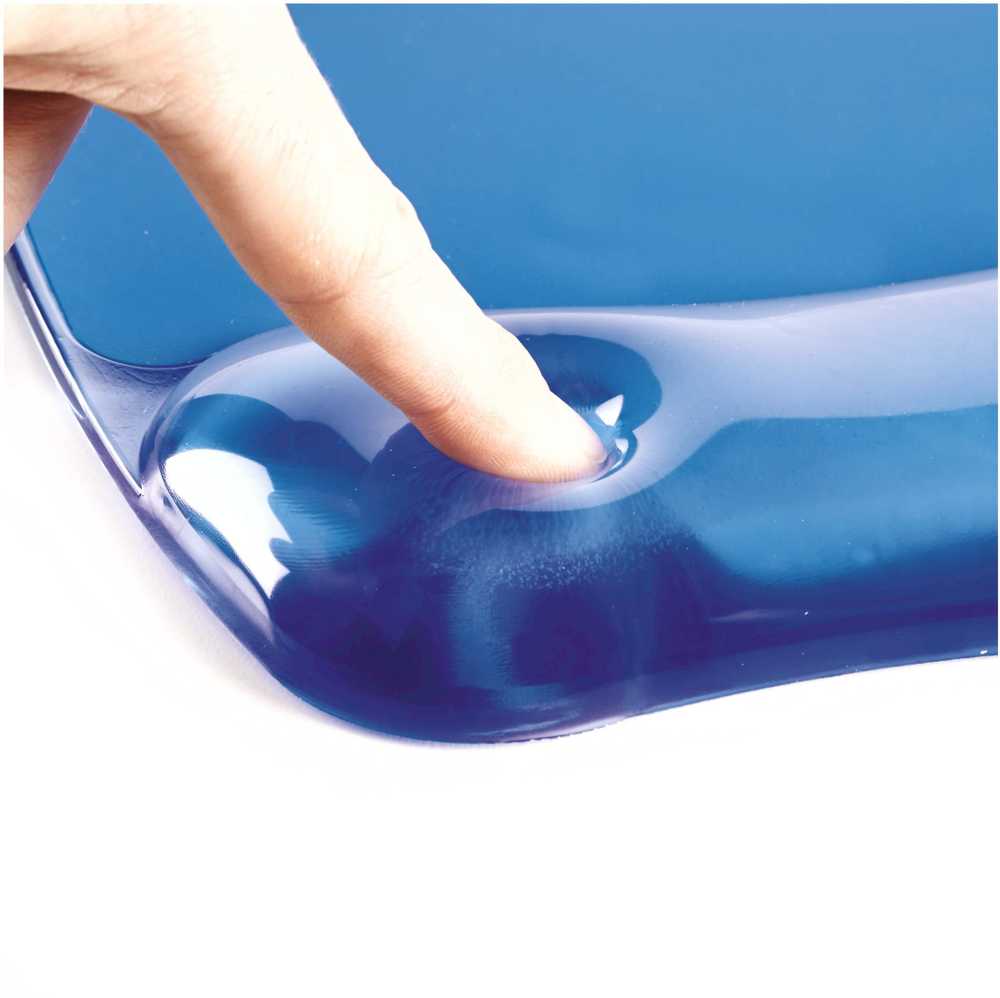 Fellowes Klaviatūra-riešo atrama Crystal Gel mėlyna