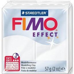 Modelinas FIMO EFFECT, 57 g, permatoma balta sp.