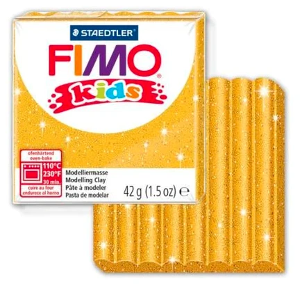 Fimo Plastikiniai masė termoreaktyviosios Vaikų blizgesio aukso 42g