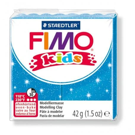Fimo Plastikiniai masė termoreaktyviosios Vaikų blizgesio mėlyna 42g