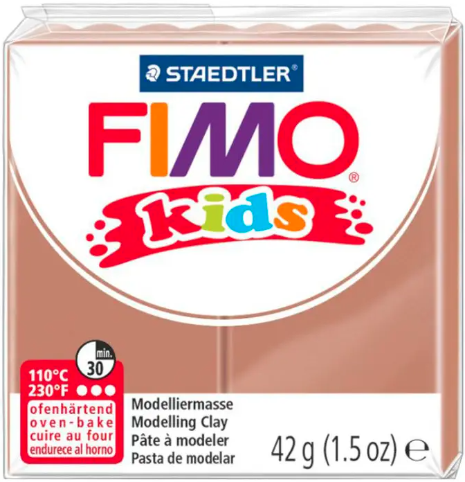 Polimerinis molis vaikams Fimo, šviesiai rudos spalvos, 42 g