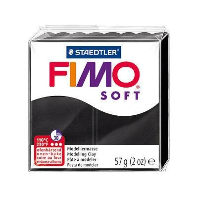Staedtler Modelinas FIMO SOFT, 57 g, juoda sp.
