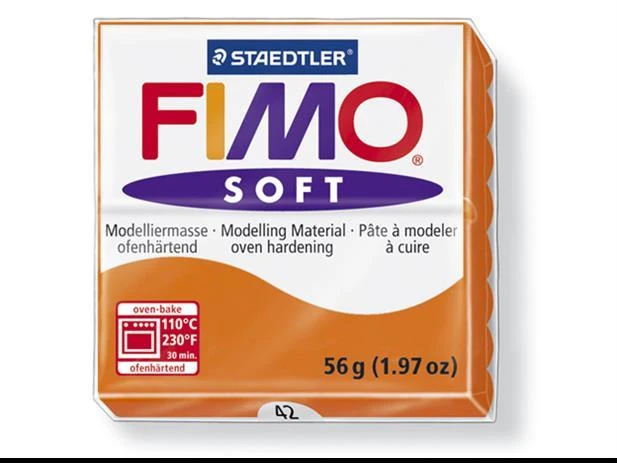 Modelinas FIMO SOFT, 57 g, oranžinė sp.