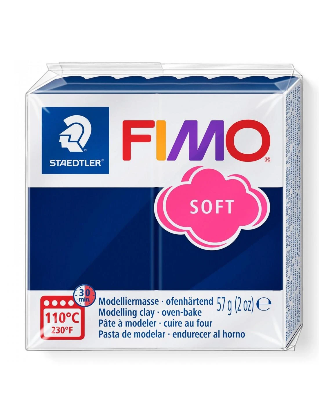 Modelinas Fimo, 56g, tamsiai mėlynos spalvos