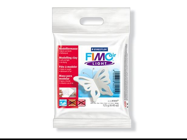 Modeliavimo masė - FIMO - oro lengvas - Orui kietėjantis - Balta - 125 g