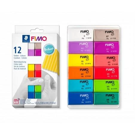 Staedtler FIMO minkštas rinkinys, 12 x ½ blokelių (8023 C12-2)