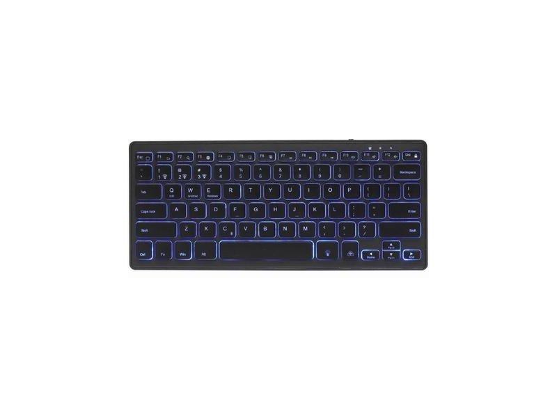 Gembird KB-BTRGB-01-DE klaviatūra Uniwersalne Bluetooth QWERTZ Niemiecki Juodas
