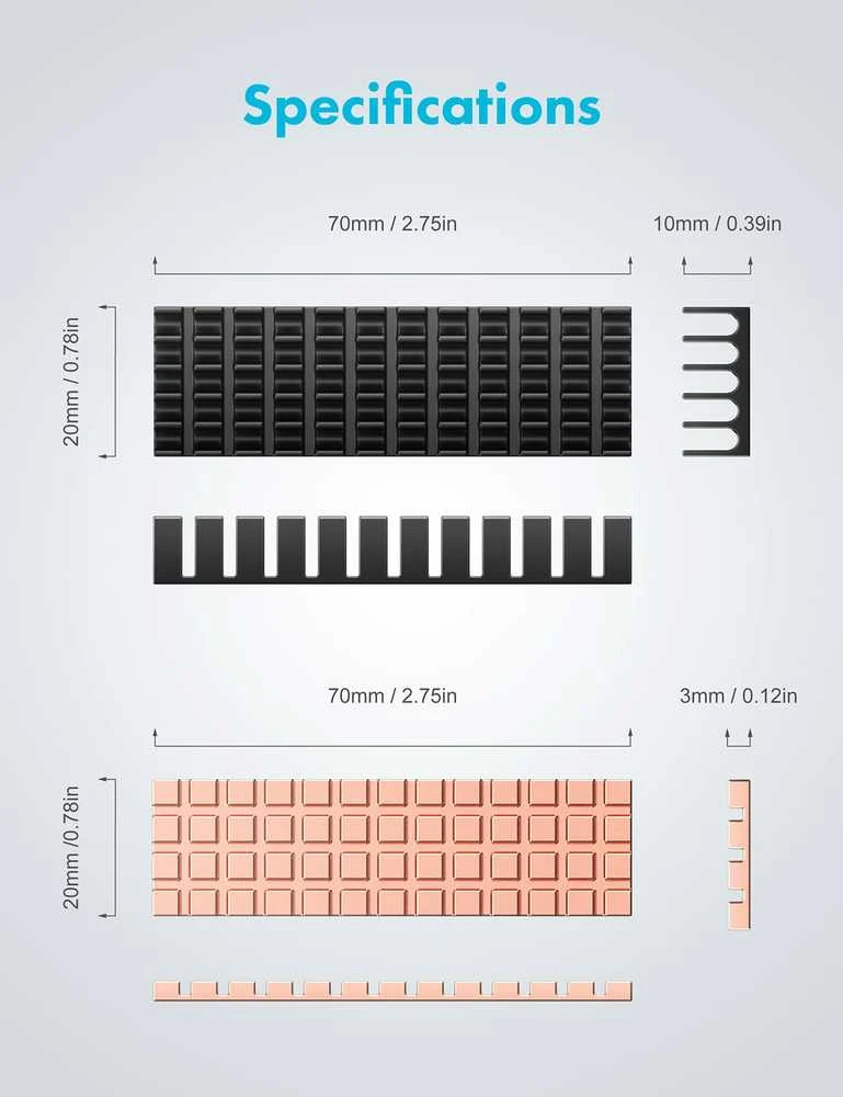 Graugear Radiator SSD M.2 2280 Aliuminio + Miedź retail