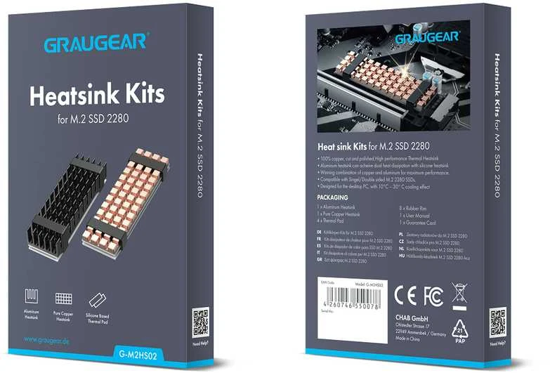 Graugear Radiator SSD M.2 2280 Aliuminio + Miedź retail