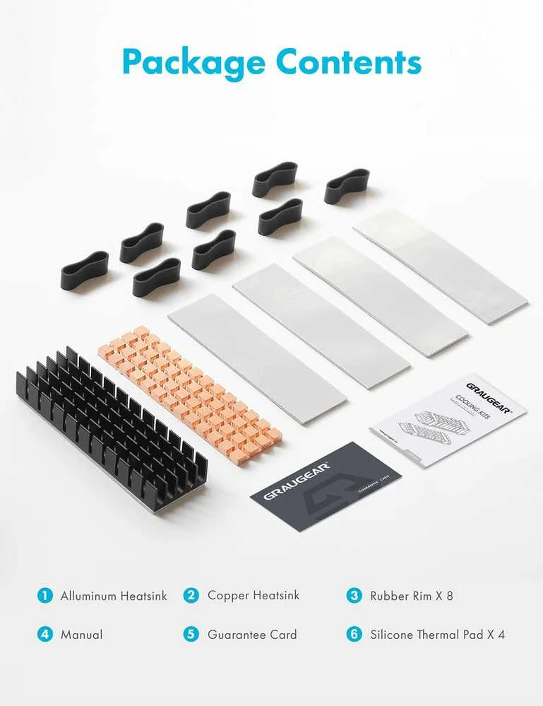 Graugear Radiator SSD M.2 2280 Aliuminio + Miedź retail