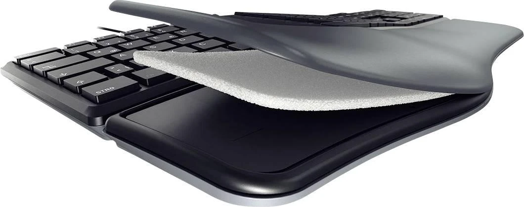 CHERRY KC 4500 ERGO - Klaviatūra - QWERTZ - Deutsch - Juodas