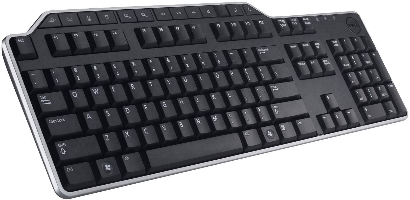 Klaviatūra Dell KB522 Keyb USB Desktop German juodas