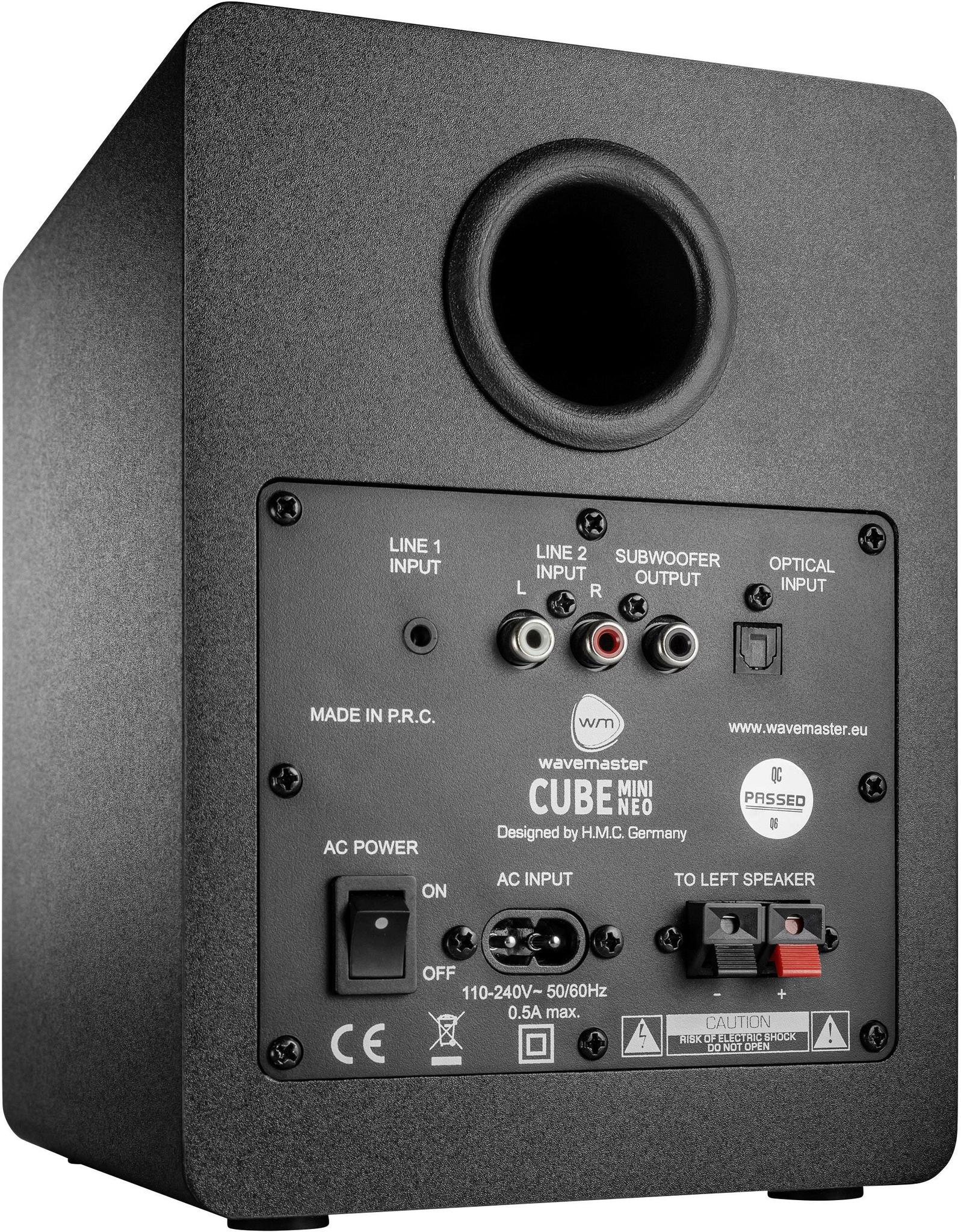 Wavemaster CUBE NEO Mini 2.0 Bluetooth kolonėlės, Juodos spalvos