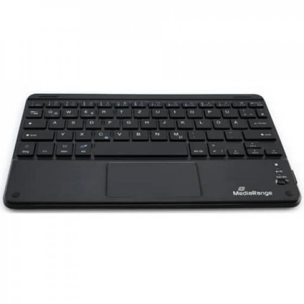 MediaRange Belaidė klaviatūra 64 Tasten Touchpad DE juodas