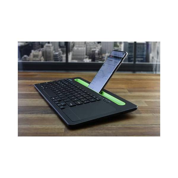 MediaRange Belaidė klaviatūra 78 Tasten Touchpad DE juodas