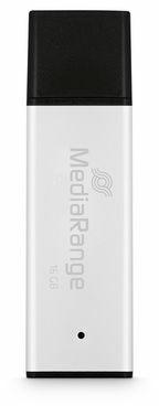 MediaRange High Performance 16 GB, USB-Stick - sidabrinis/juodas, USB-A 3.2 Gen 1