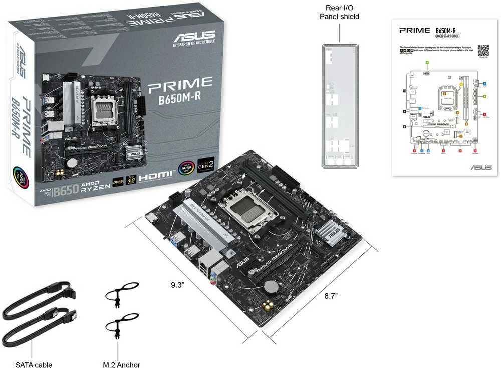 Pagrindinė plokštė ASUS PRIME B650M-R