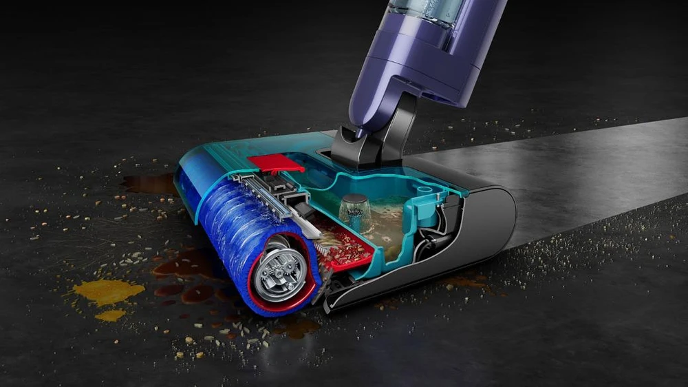 Dulkių siurblys Belaidis grindų plovimo prietaisas Dyson WR03 Clean + Wash Hygiene, Vario / mėlynos spalvos