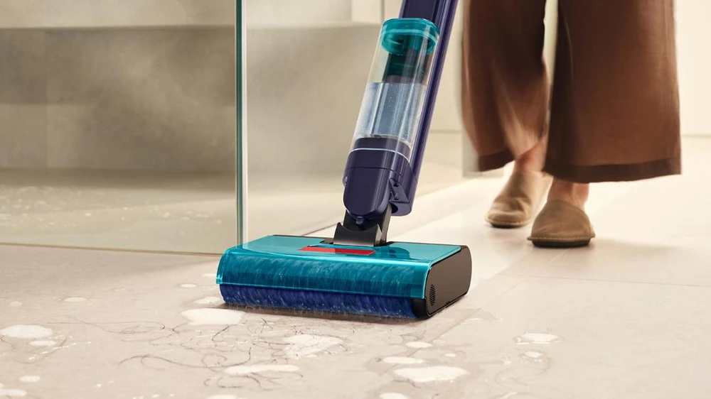 Dulkių siurblys Belaidis grindų plovimo prietaisas Dyson WR03 Clean + Wash Hygiene, Vario / mėlynos spalvos