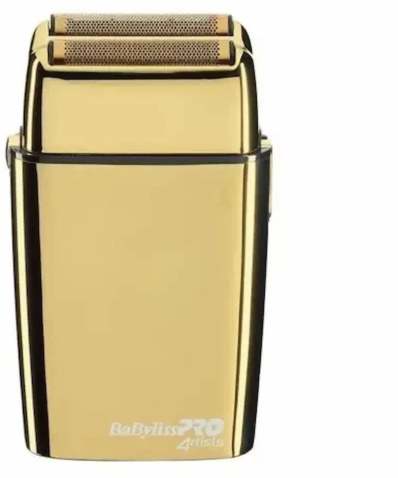 Barzdaskutė Bosch Mobili įkraunama plaukų skutimo mašinėlė BaByliss PRO Double Foil Metal Shaver Gold FXFS2GE, aukso spalvos