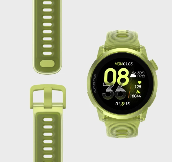 COROS PACE 4 GPS Sport Watch - geltona Crystal