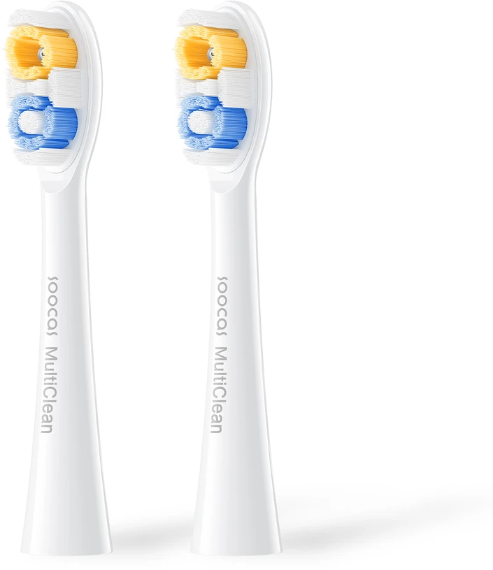 SOOCAS NEOS II Keičiama šepetėlio galvutė Classic Clean, Pearl Baltas (2 galvutės pakuotėje)