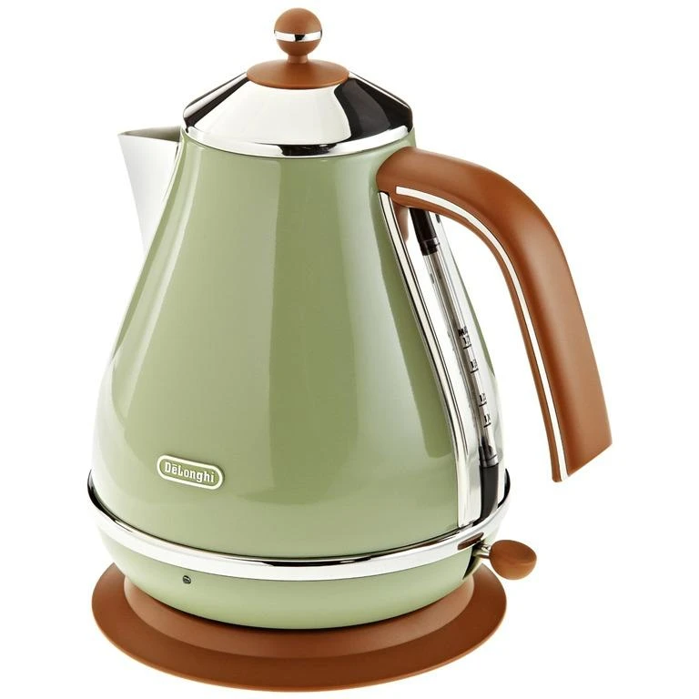 DELONGHI Icona Vintage Virdulys KBOV 2001.GR, 1,7L, 2000W, Nerūdijantis plienas, Žalias/Brown
