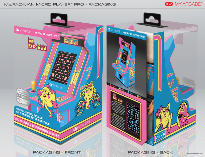 MY ARCADE Žaidimų Konsolė Pro Ms Pacman 6,75