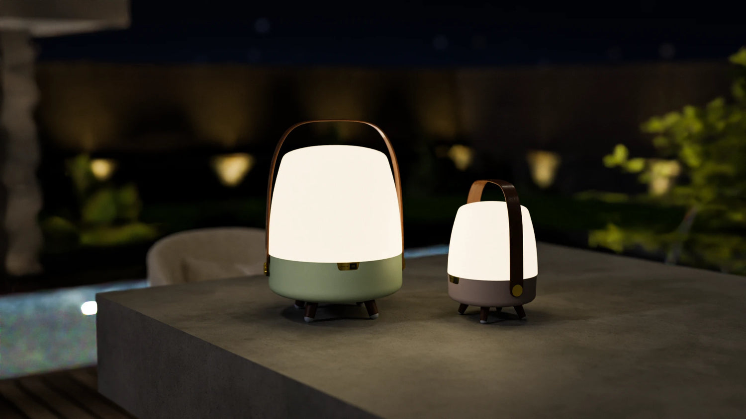 Nešiojama garso kolonėlė su apšvietimu Sound by JBL Kooduu Lite-up PLAY Mini, spalva: ruda aprašymas - Prekės nuotrauka